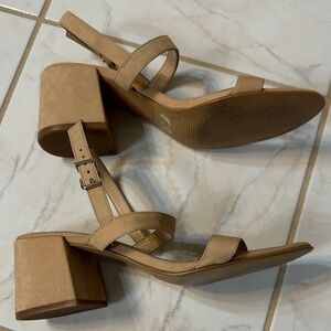 Gianni Bini Beige Strappy Heels